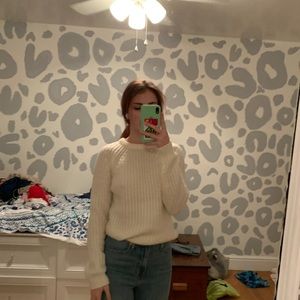 White Chunky Sweater